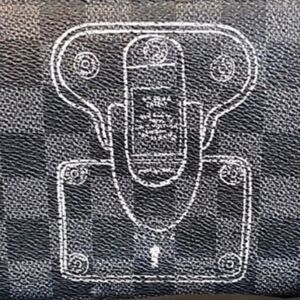 Louis Vuitton w/COA! *RARE* Damier Graphite Trunk Lock Zippy Organizer